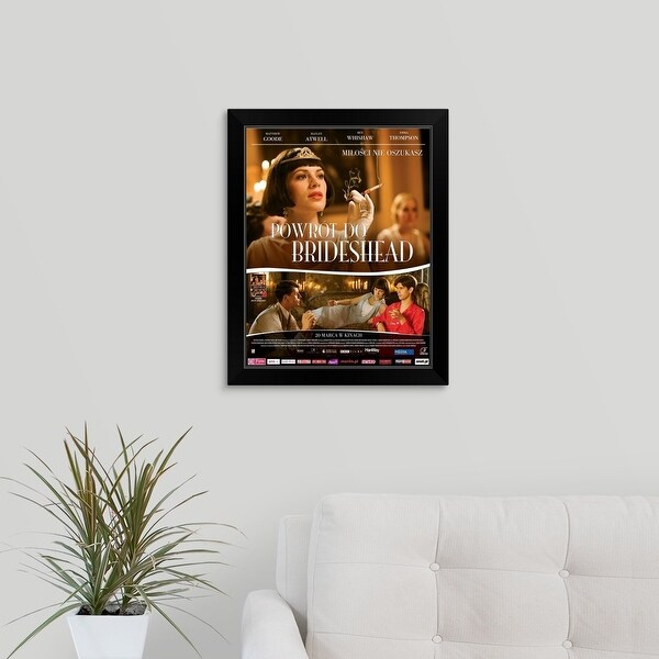 "Brideshead Revisited - Movie Poster - Polish" Black Framed Print