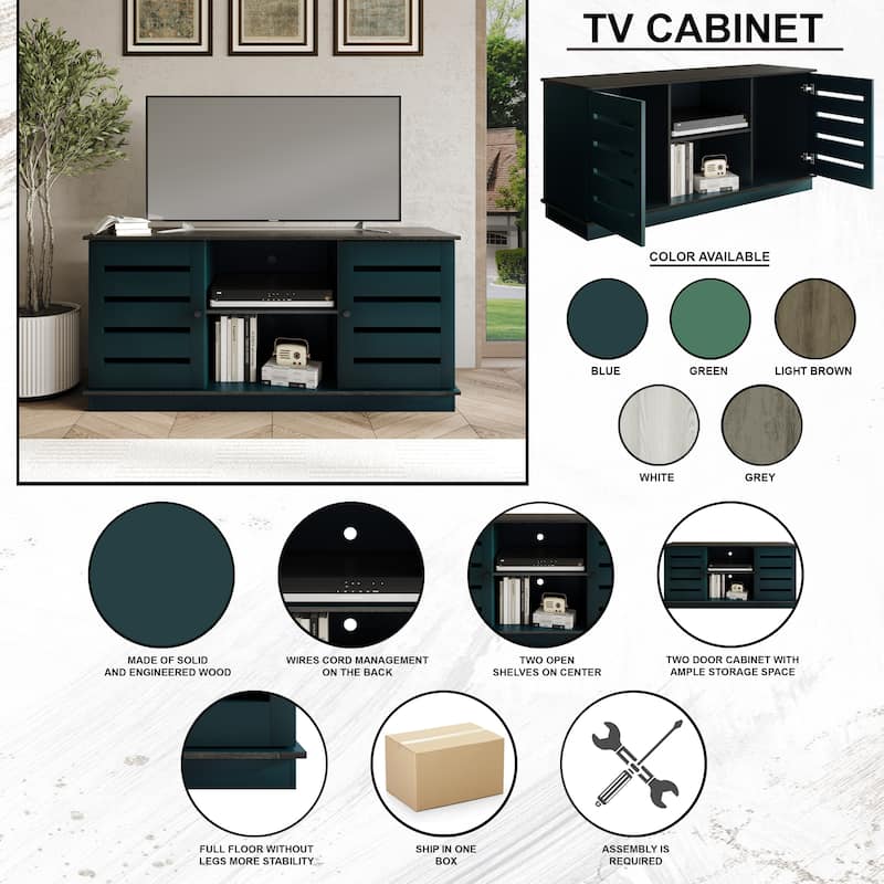 CraftPorch Vintage 47-Inch TV Stand Console