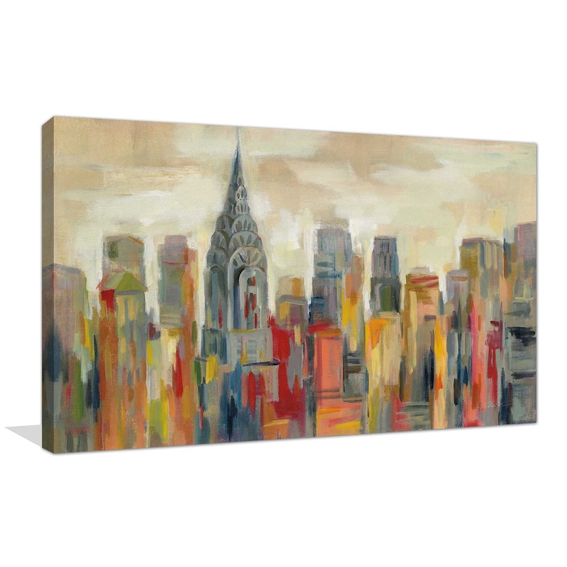 "Manhattan The Chrysler Building" Print on Canvas