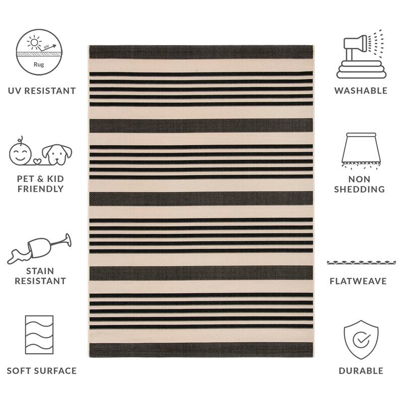 SAFAVIEH Courtyard Orsi Indoor/ Outdoor Waterproof Area Rug