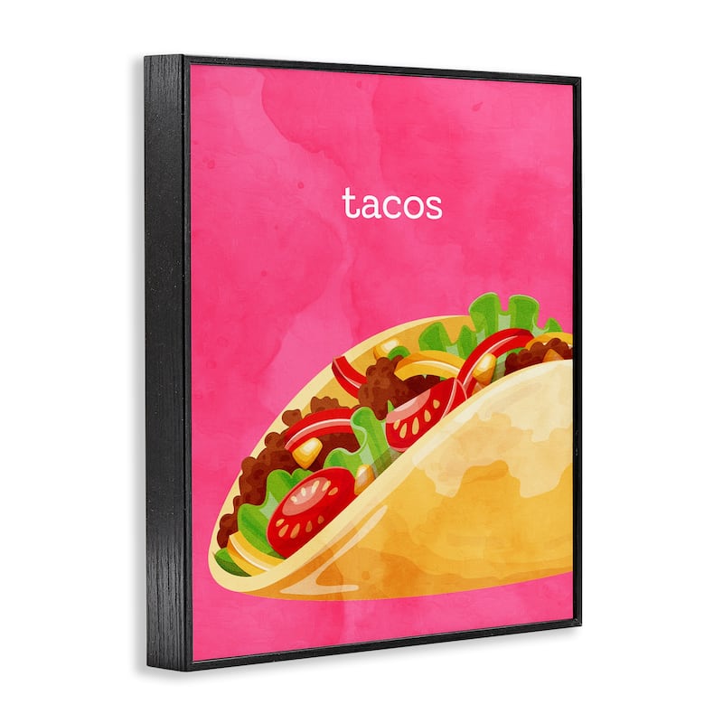Stupell Tacos Mexican Cuisine Framed Giclee Art Design By Kim Allen