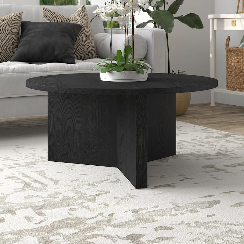 Anders 36" Wide Round Coffee Table