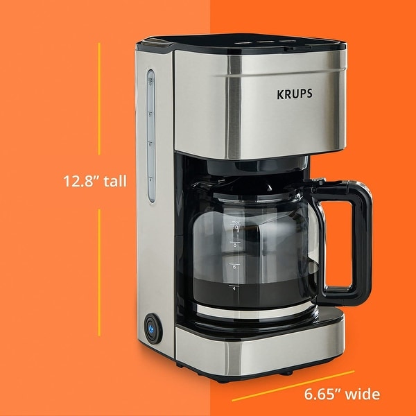 KRUPS Simply Brew 10 Cup Coffee Maker - Silver - On Sale - Bed