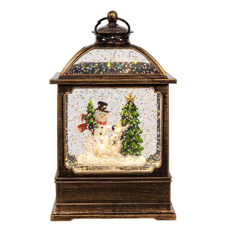 Kurt Adler 6.54-Inch Battery Operated LED Snowman Water Lantern