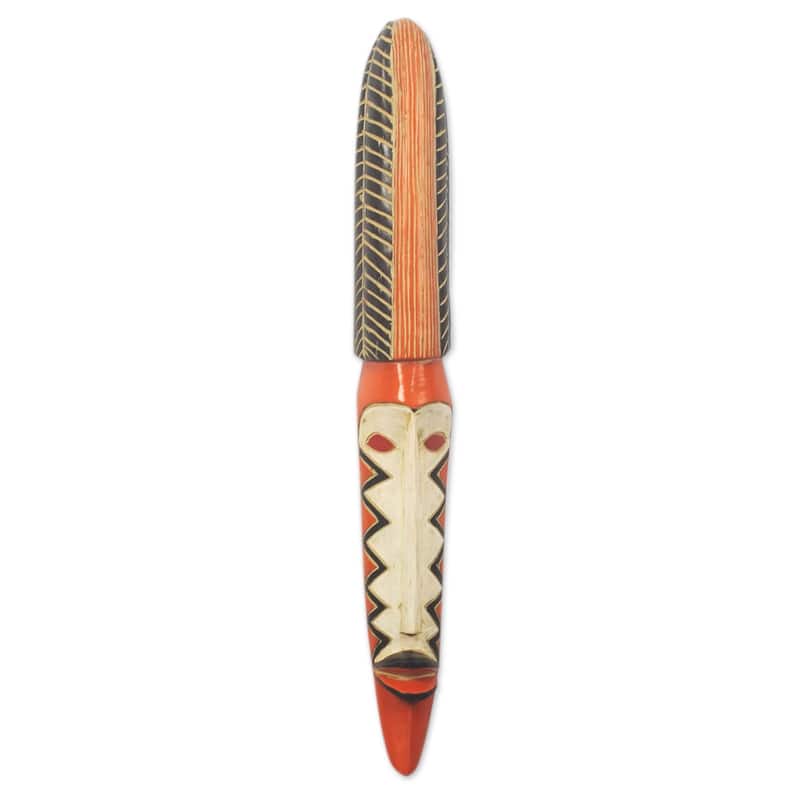 Novica Handmade Clemency African Wood Mask
