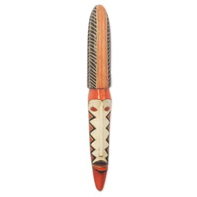 Novica Handmade Clemency African Wood Mask