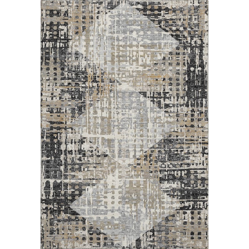 Premium Washable Super Soft Hatch Diamond Mayfield Rug