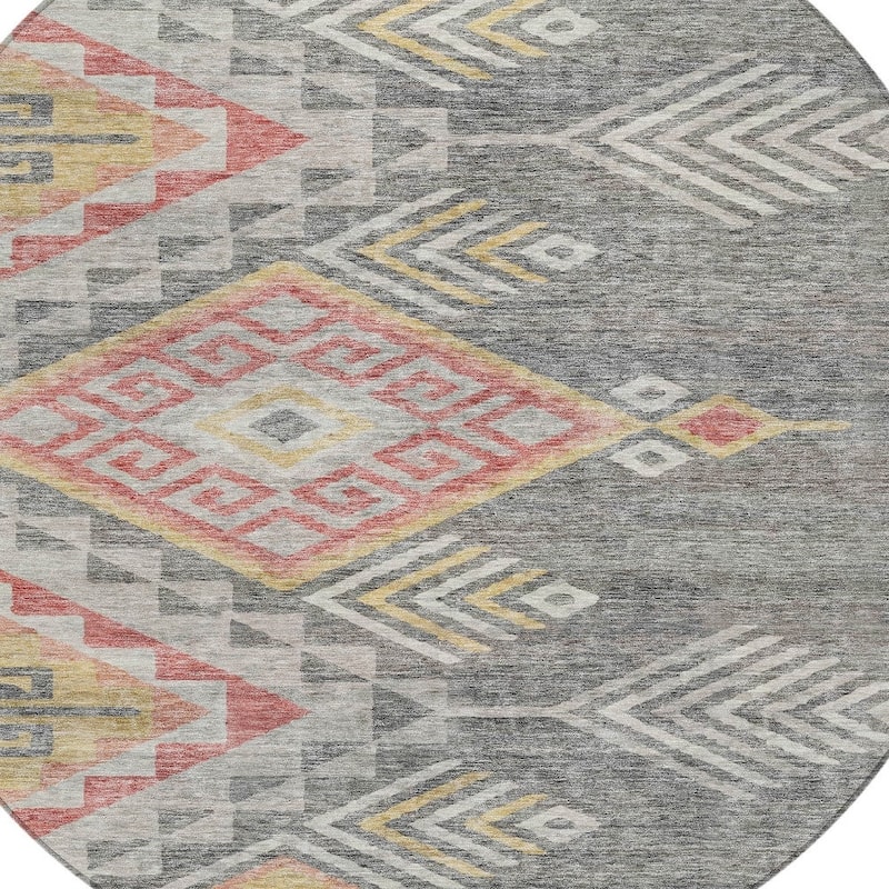 HomeRoots Southwestern Transitional Rectangle Outdoor Rug