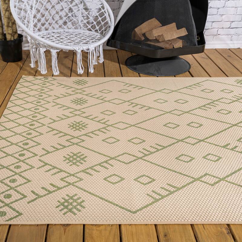 JONATHAN Y Zolak Moroccan Indoor/Outdoor Area Rug