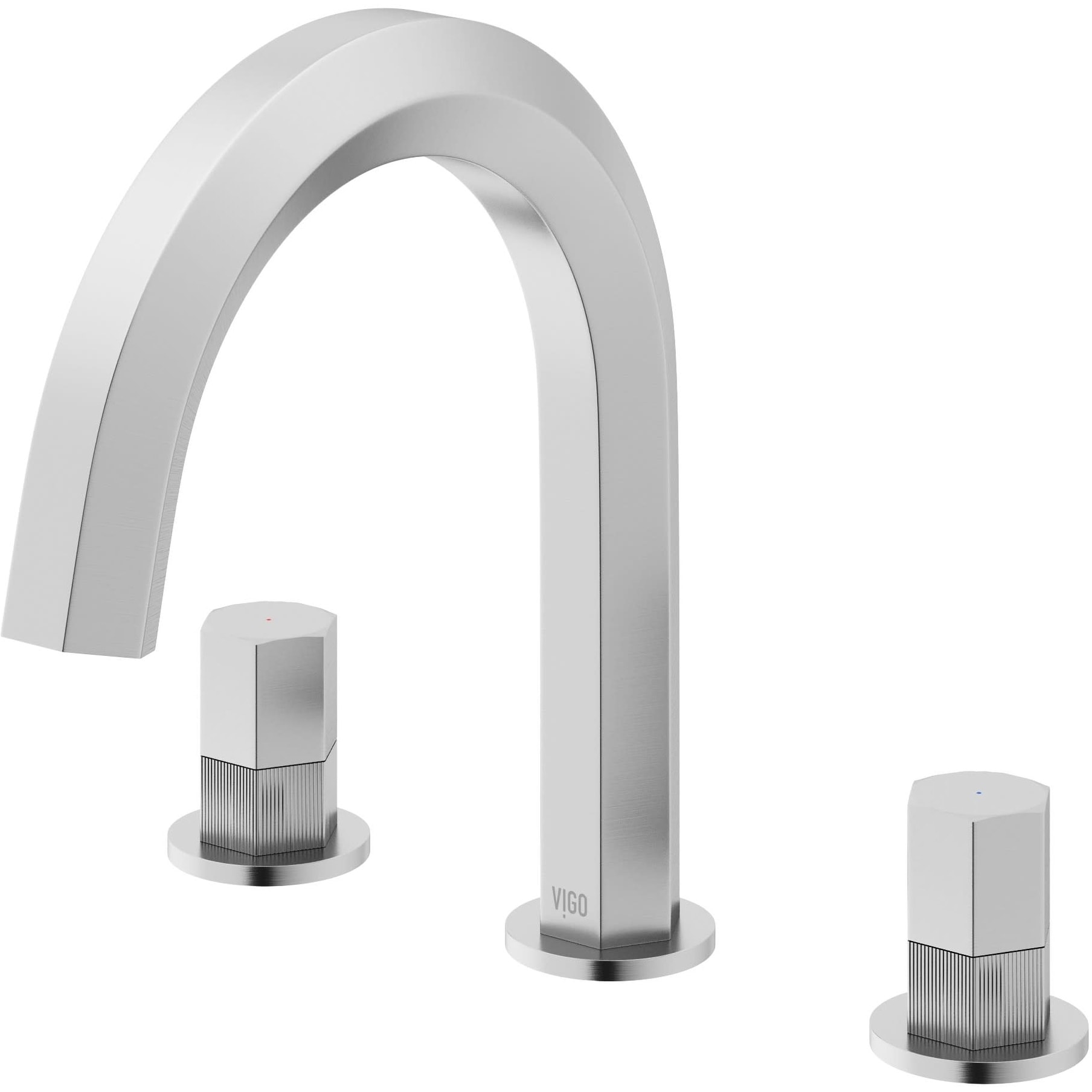 Vigo VG01303 Hart 1.2 GPM 9" Double Handle Widespread Bathroom Faucet