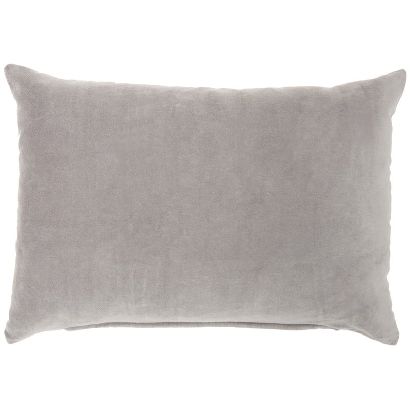 Mina Victory Life Styles Glam Solid Velvet Throw Pillow
