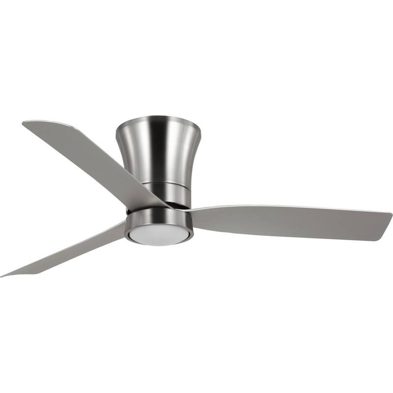Brant Collection 52-in. Three-Blade Brushed Nickel Modern Ceiling Fan - 52 in x 52 in x 12.0625 in