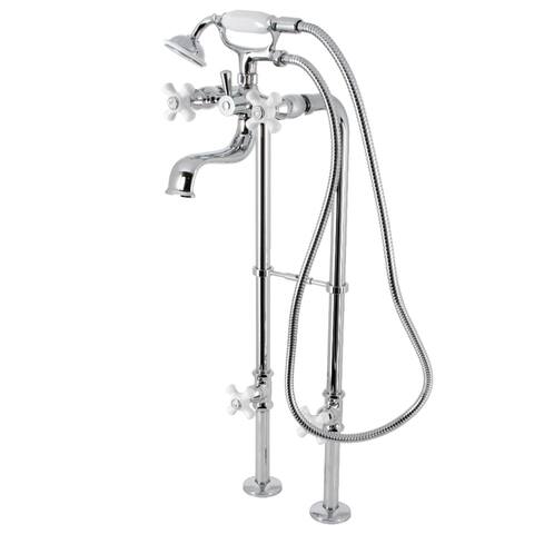 Kingston Brass Freestanding Clawfoot Tub Faucet Package with Supply Line