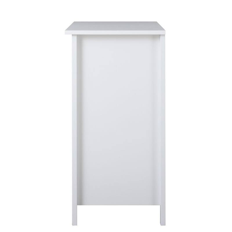 Modern Solid Wood Drawer Dresser with Retro Round Handles