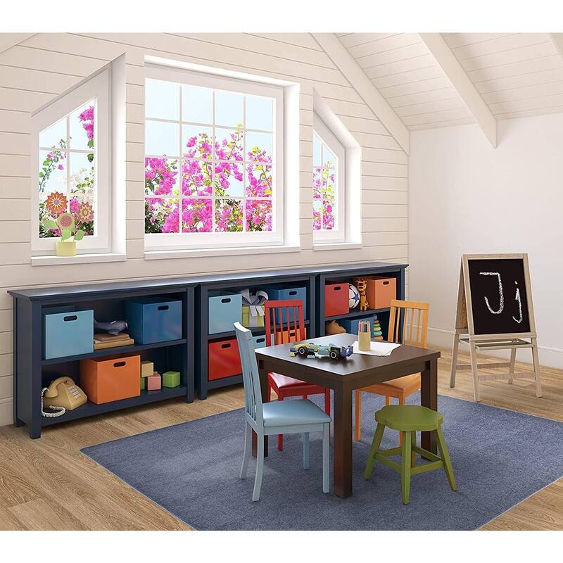 6'x6' area rug in Glacier Blue - durable soft decorative rug for home, living room & bedroom - 6' x 7'