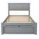 preview thumbnail 8 of 34, Twin/Full Solid Wood Bed Frame with Headboard and Storage Drawers, Kids Platform Bed Frame Twin/Full Size, No Box Spring Needed