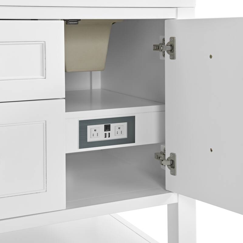 Breckenridge 60" Double Vanity, Bright White - 60D