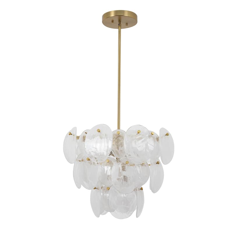 Artcraft Lily 8-Light Chandelier - Brushed Brass Finish