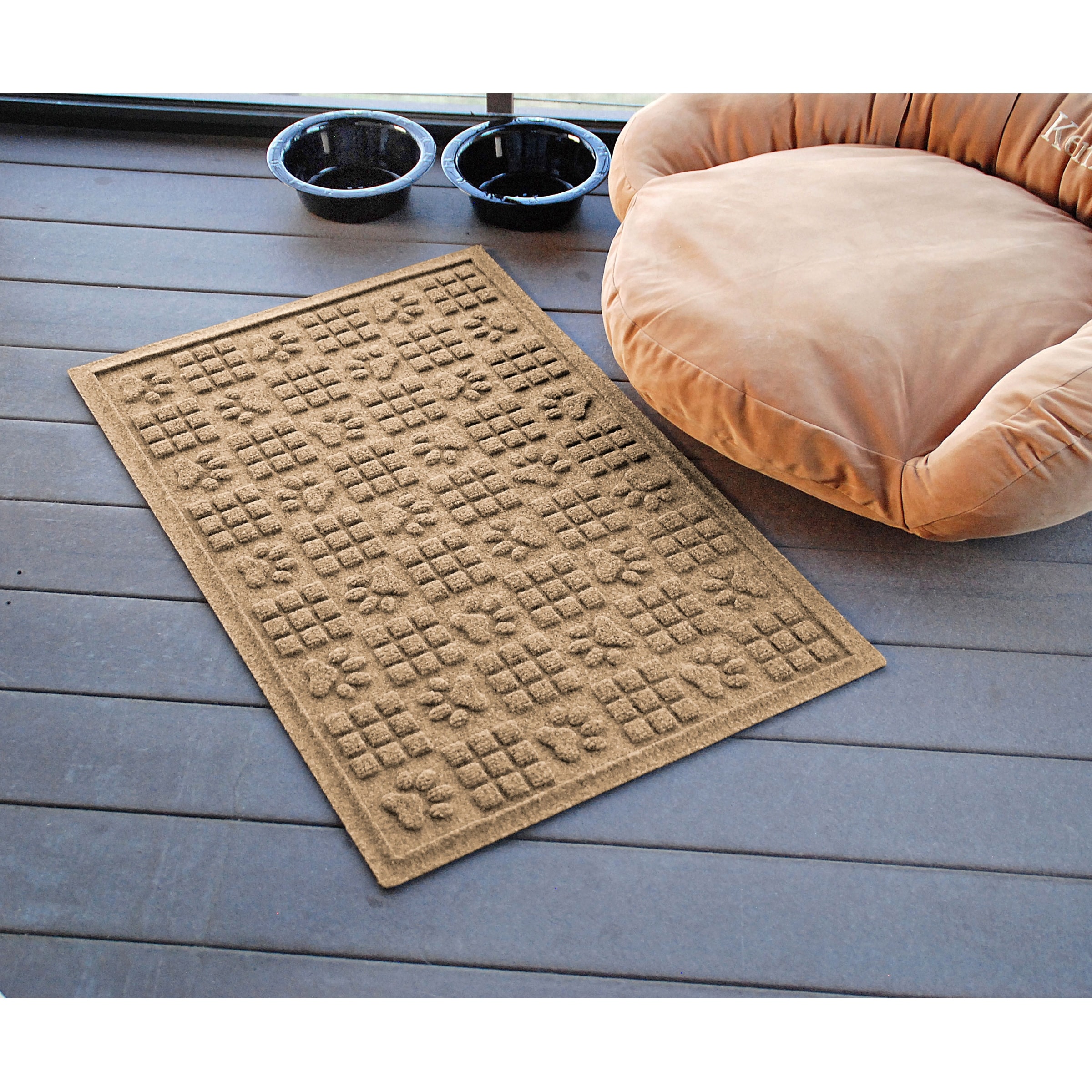 WaterHog Dog Paw Squares 2'x3' Indoor Outdoor Doormat Bed Bath