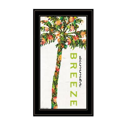 TrendyDecor4U Contemporary "Summer Breeze - Palm Tree" Framed Print Wall Art