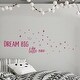 preview thumbnail 2 of 5, Walplus Dream Big Little One Pink Quote Kid Wall Sticker Nursery Decor