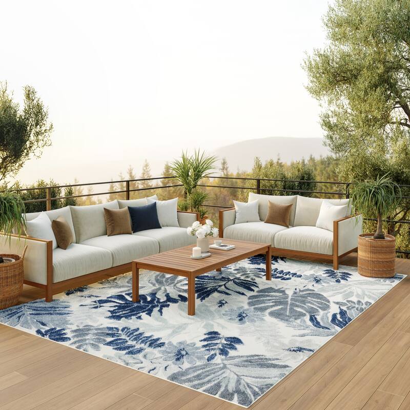 Nourison Suncoast Indoor/Outdoor Tropical Floral Area Rug