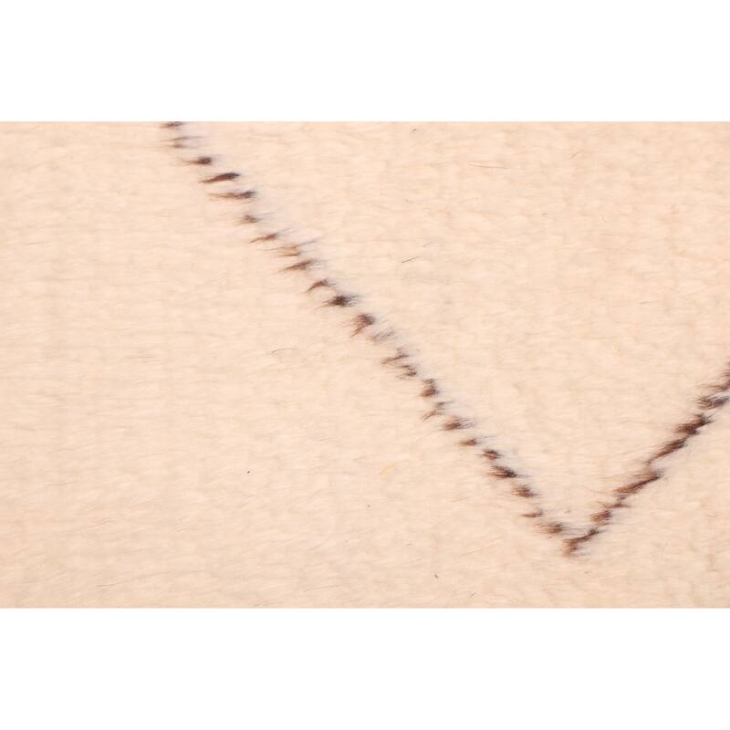 ECARPETGALLERY Hand-knotted Pak Finest Marrakesh Cream Wool Rug - 5'1 x 6'8