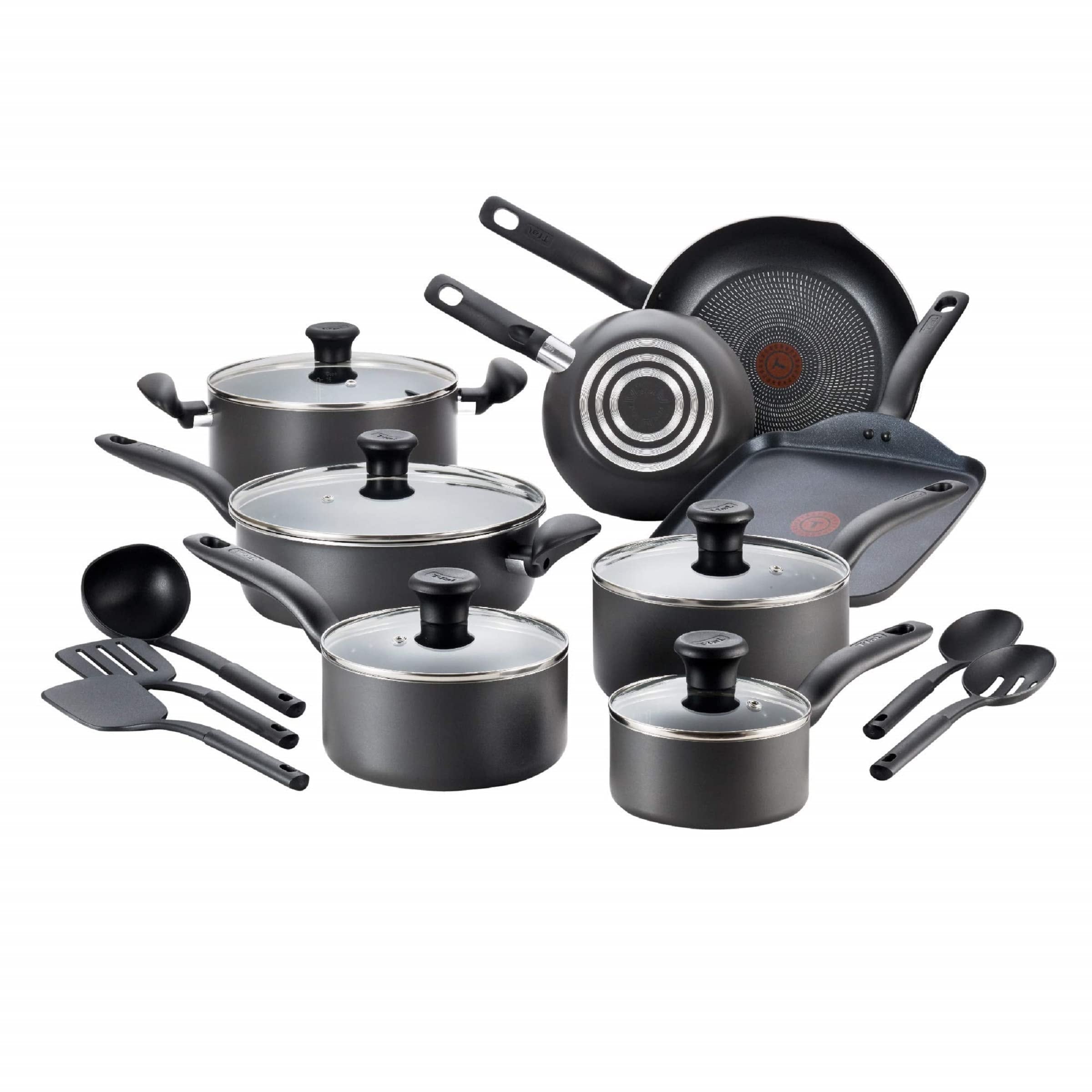 Heavy Duty Non Stick Cookware Set 18 Piece Non-stick Pots Pans Set with  Utensils