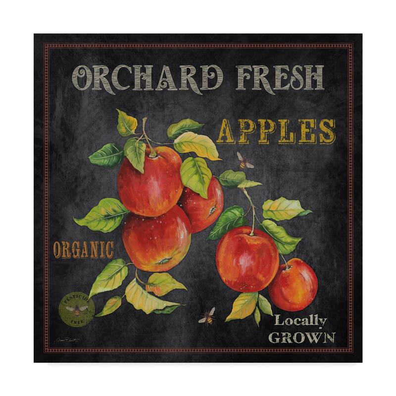 Jean Plout 'Orchard Fresh Apples' Canvas Art