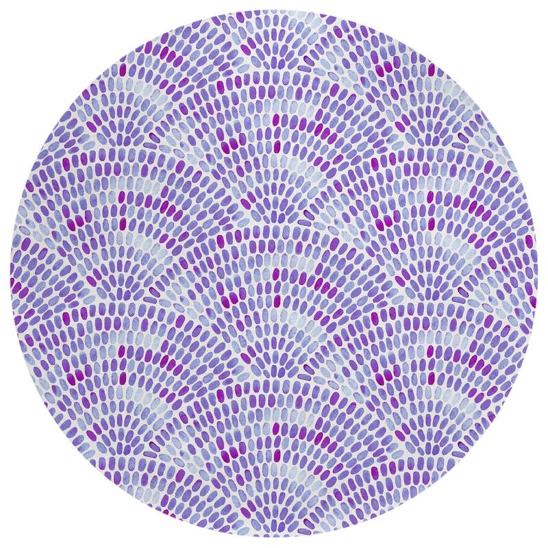 Indoor/Outdoor Surfside Modern Washable Rug - Purple - 8' x 8'