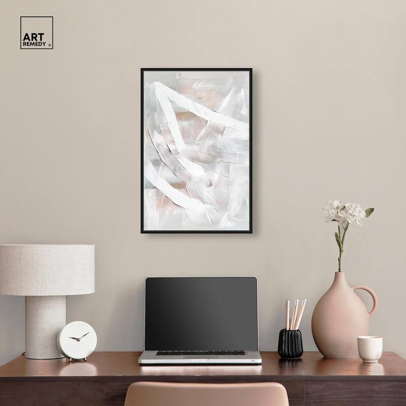 Thick White Texture I Canvas by Art Remedy