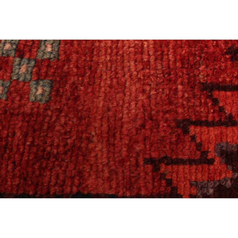 ECARPETGALLERY Hand-knotted Melis Vintage Red Wool Rug - 4'7 x 5'11