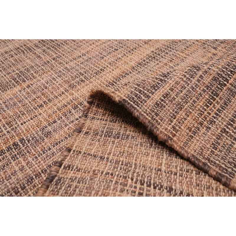 ECARPETGALLERY Flat-Weave Palas Denizli Tan Jute Kilim - 5'5 x 7'4