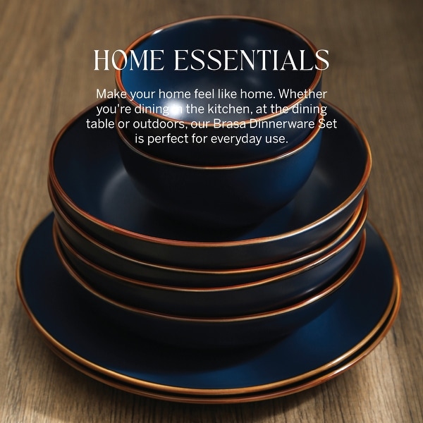 Stone Lain Brasa Stoneware Dinnerware Set - Bed Bath & Beyond