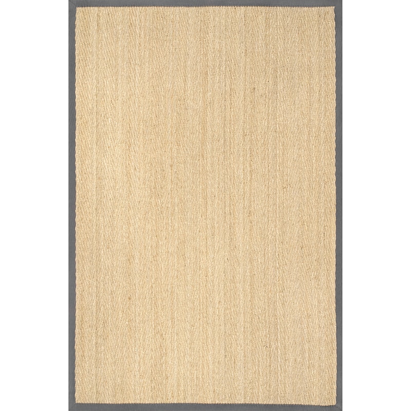 Nuloom Geometric Natural Fiber Seagrass Chevron Area Rug