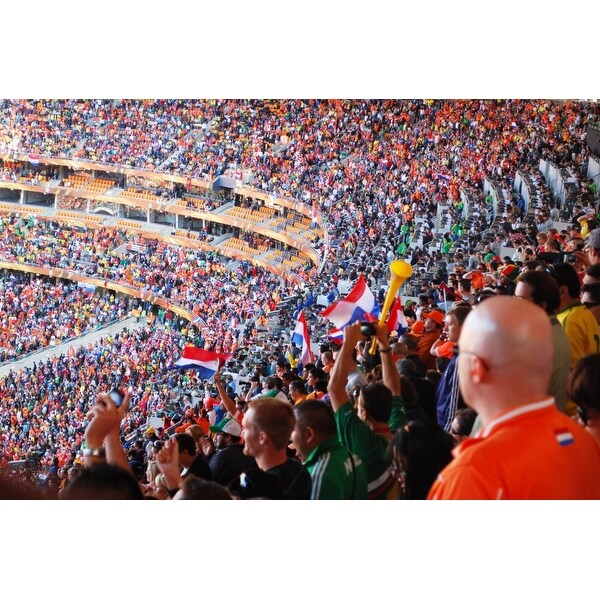 Fans Cheer During The Netherlands Vs Denmark World Cup Soccer Match At Soccer City Stadium In Johannesburg South Africa June 14