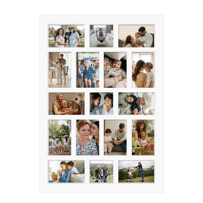 Rustic 17-Pack 4x6 Collage Frame 26.2x18.4 Inch Picture Frames Collage Wall Decor