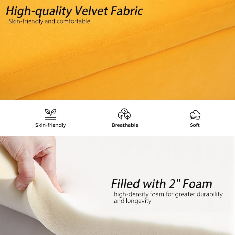 Storage Bench for Bedroom, 60" End of Bed Bench for King Size Bed Modern Upholstered Long Bench with Tufted Arm