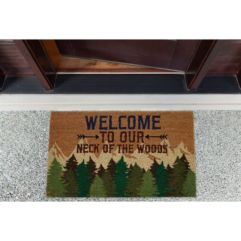 DII Damask Welcome Mat