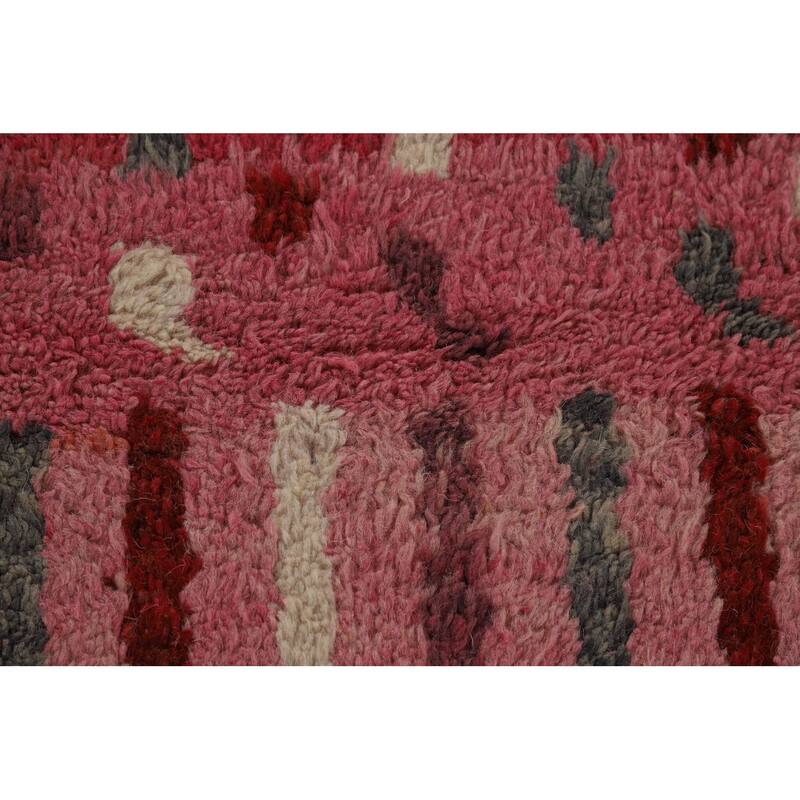 Orange & Pink Moroccan Large Area Rug Hand-Knotted Wool Carpet - 12'0" x 18'5"