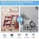 preview thumbnail 5 of 8, Kids Sling Book Rack & Toy Storage Organizer with Shelf,Pink