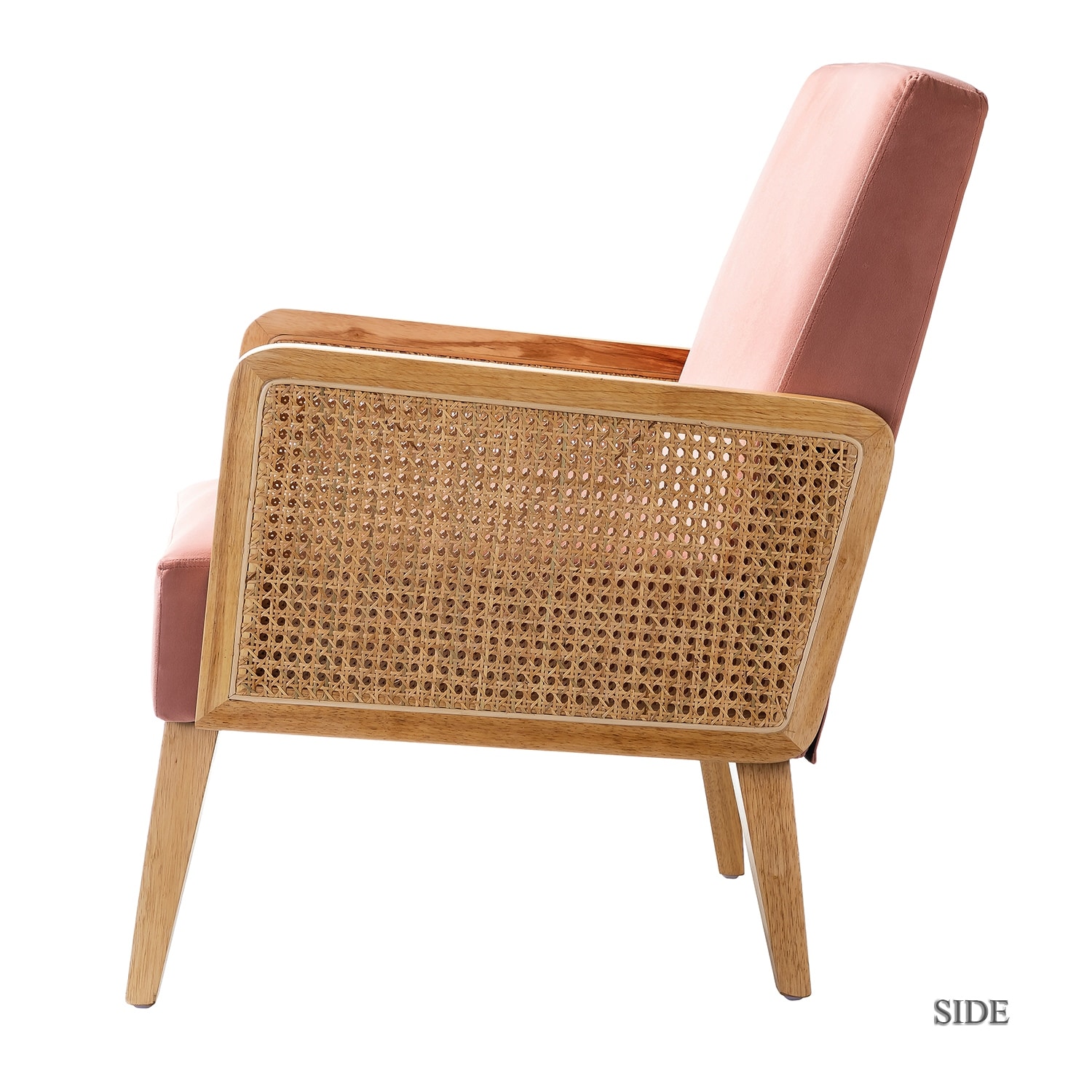 Delphine cane sales accent chair