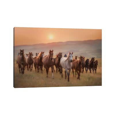 iCanvas "Sunkissed Horses II" by PHBurchett Canvas Print