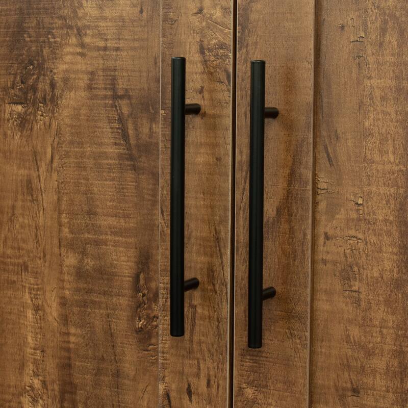 High wardrobe and kitchen cabinet with 2 doors and 3 partitions