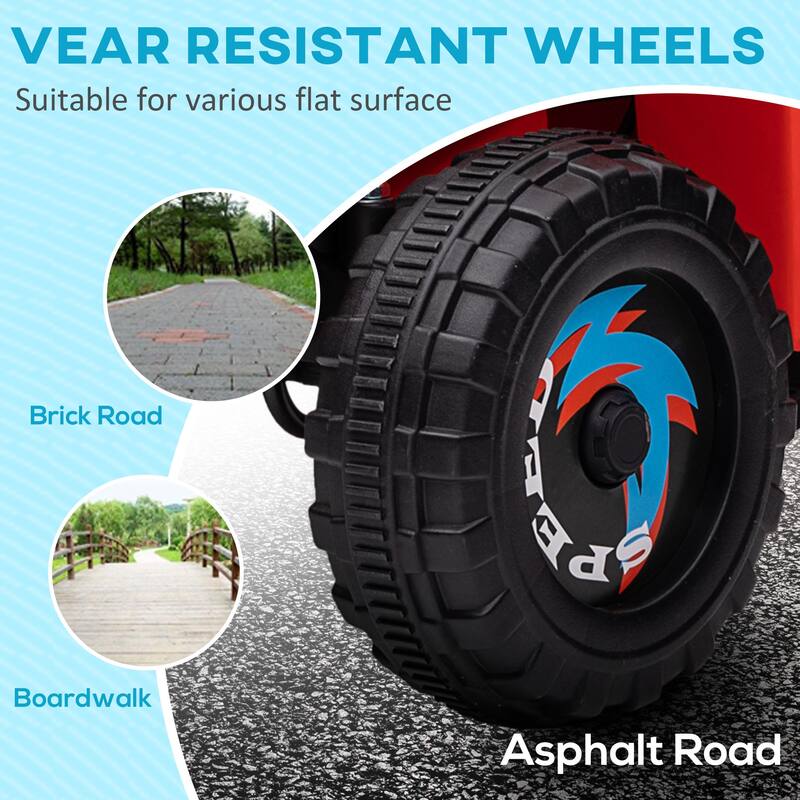 Modern Kids 6V ATV Quad Car with Forward and Backward Function, Wear-Resistant Wheels, for Toddlers Aged 18-36 Months