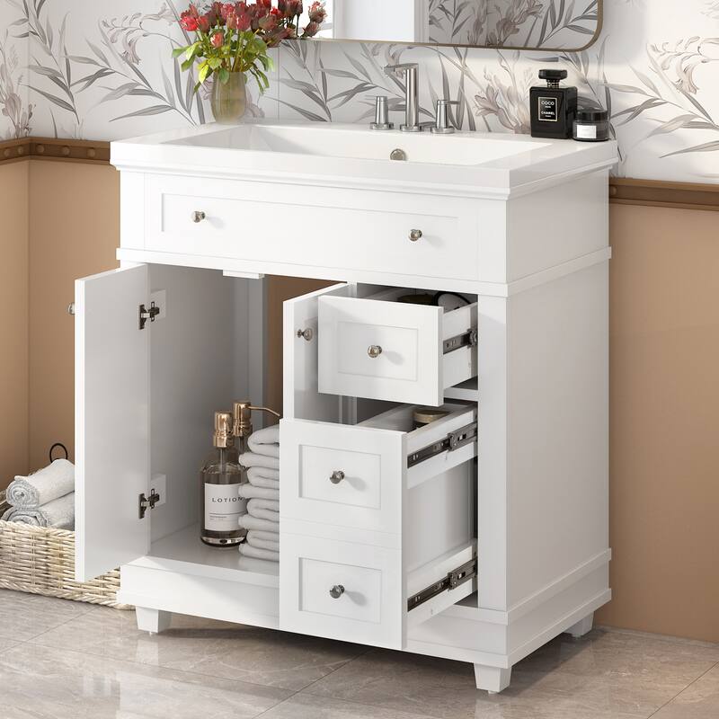 30" Free Standing Bathroom Vanity Cabinet