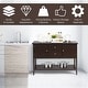 preview thumbnail 32 of 45, Costway Sideboard Buffet Table Wooden Console Table w/ Drawers &