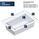 preview thumbnail 11 of 55, Karran Drop-In Quartz Composite 1-Hole Single Bowl Kitchen Sink - 33" x 22" x 9"