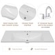 preview thumbnail 8 of 28, 36" Bathroom Vanity with Sink Combo, One Cabinet and Three Drawers, Solid Wood and MDF Board