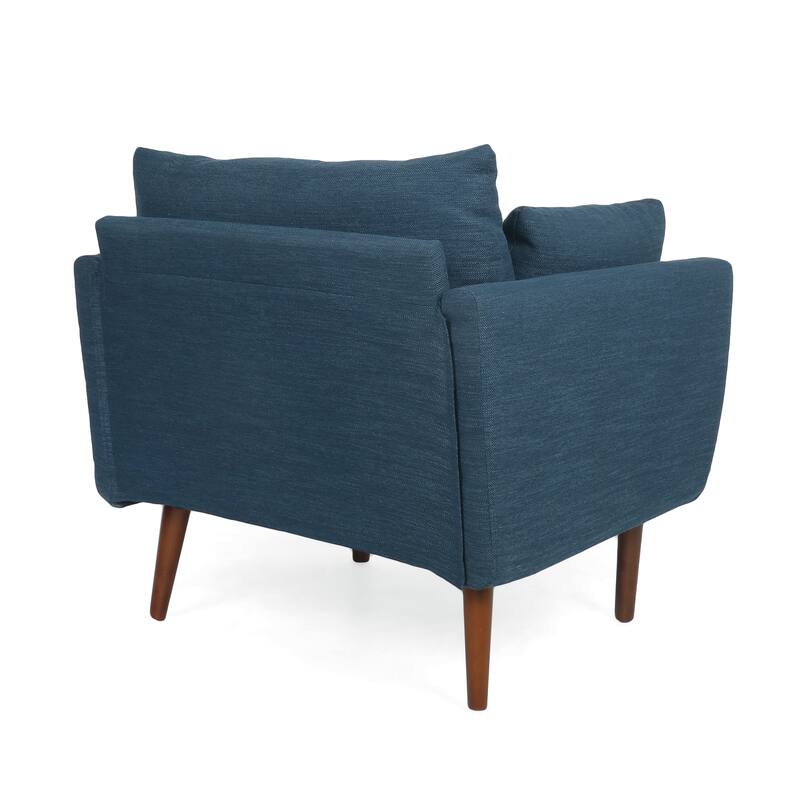 Roomfitters Modern Upholstered Accent Club Chair with Cushions, Mid-Century Supportive Lounge Seating
